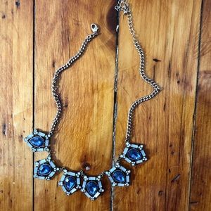 Blue/Gold Statement Necklace
